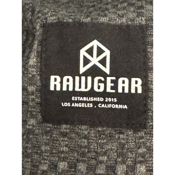 NWT Raw Gear Men's Black Gray Long Sleeve Workout Shirt Sz XL Athletic - Picture 4 of 13